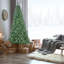 Arbre de Noël artificiel 5 pi avec 344 pointes en PVC, structure articulée et support en métal - parfait pour les espaces compacts et la joie des Fêtes-118094955