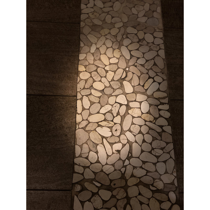 Island Random Sized Natural Stone Mosaic Tile in Beige