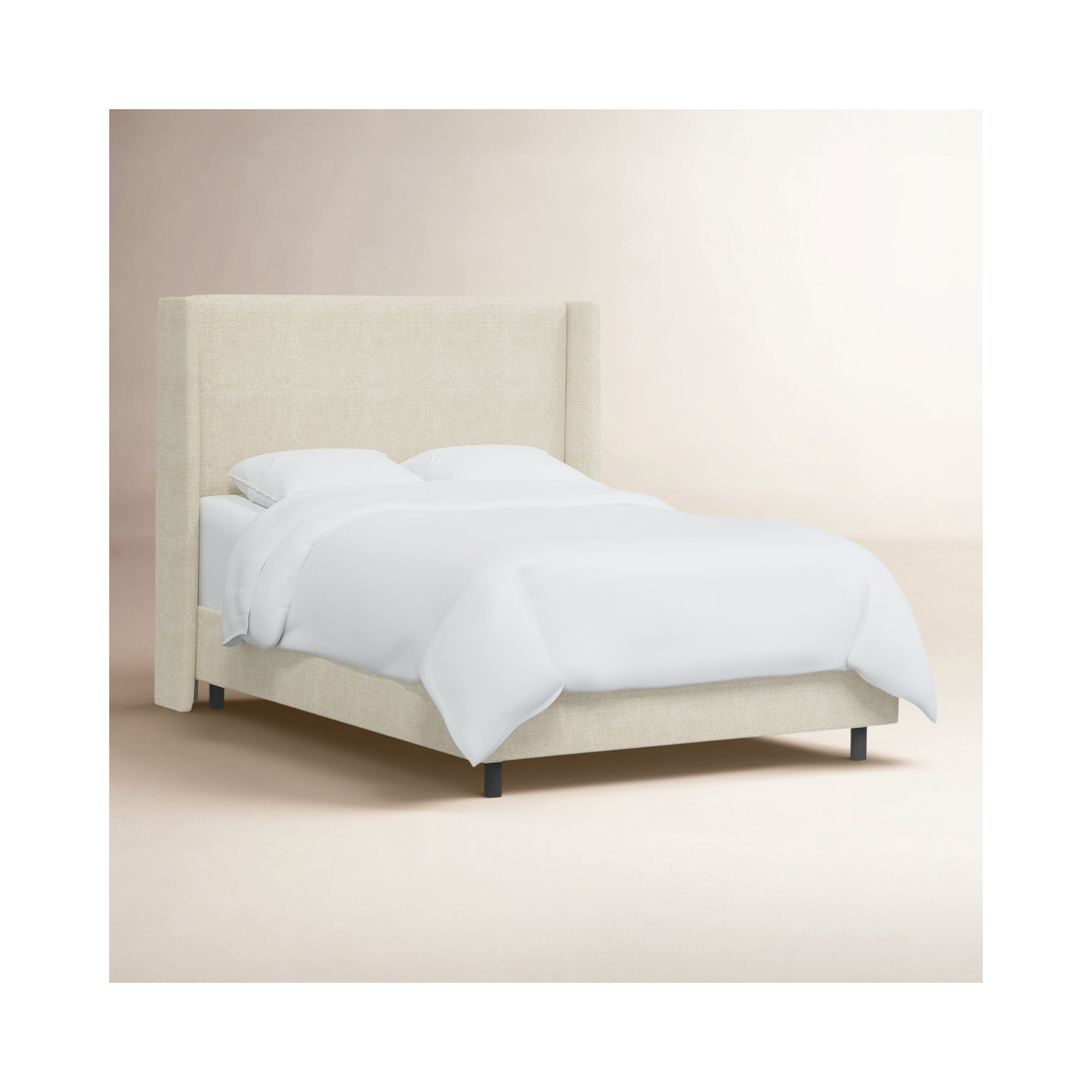 Tilly Upholstered Bed, King, Milsap Canvas Sustain® Tweed