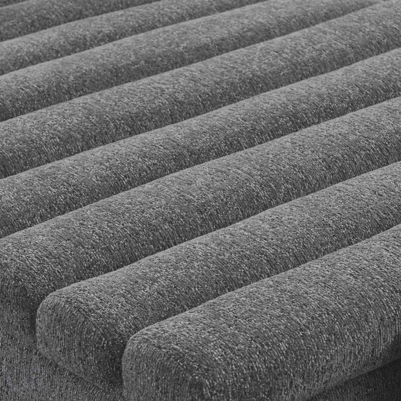 135 Inch U-Shaped Modular Sectional Sofa With Chaise And Movable Ottoman, Chenille Upholstered For Comfort And Style