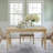 Bella Parsons Rectangular Solid Rubberwood Dining Table