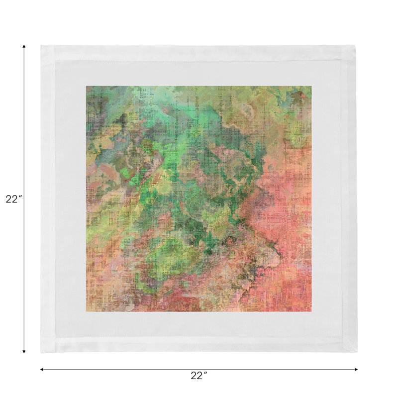 Watercolor Darling Cotton Sateen Dinner Napkins