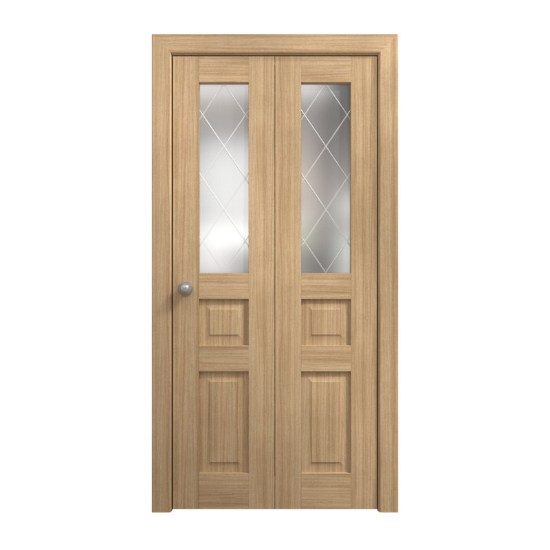 Portes coulissantes pliantes pour garde-robe | Ego 5011 | Ensemble de quincaillerie pour moulures robustes | Portes de garde-robe de chambre en bois massif
