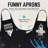 Zulay Kitchen 2-pack Funny Aprons
