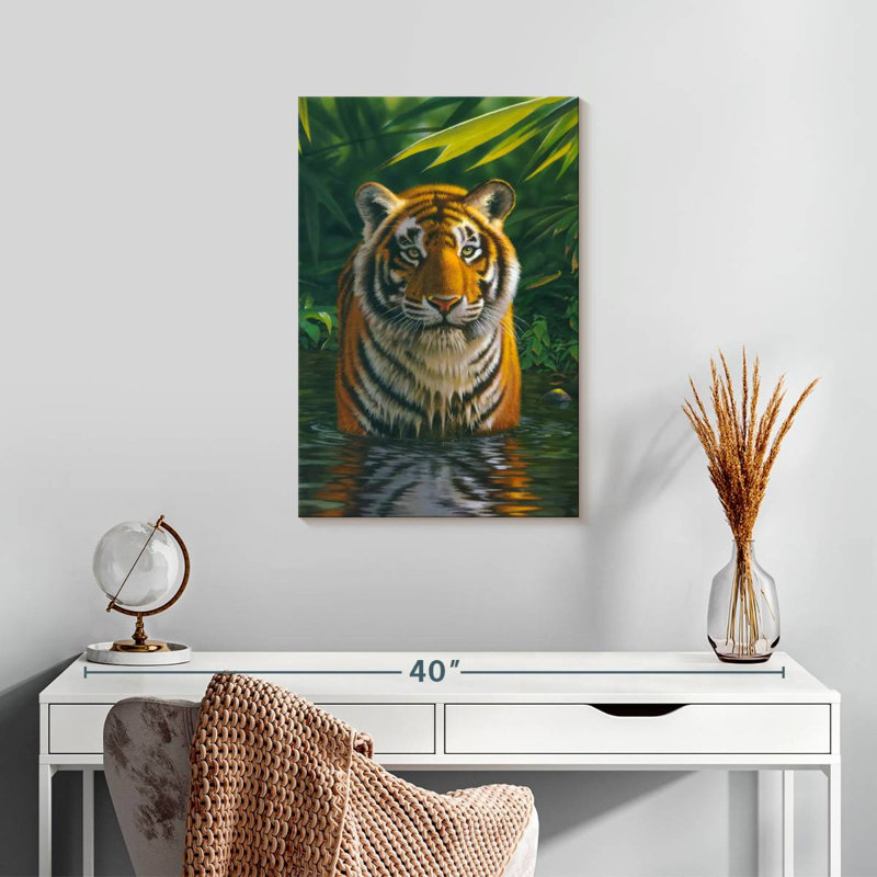 Brampt Tiger Pool, 24" H x 16" W