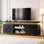 Meuble télé pour téléviseur de 75 po et plus avec lumières DEL et prise de courant