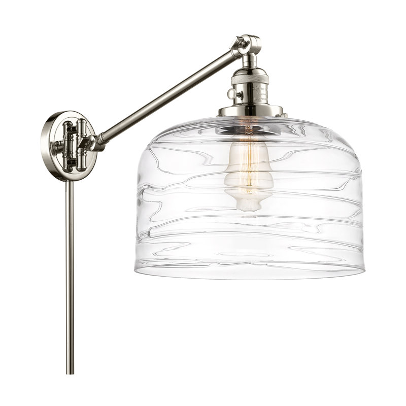 Shauna Swing Arm Sconce, LED, Polished Nickel