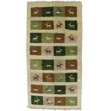 Tapis multicolore tribal 2 x 4 Indo Gabbeh