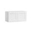 Armoire murale standard HOMEIBRO Cozy Design, en contreplaqué blanc Shaker, prête à assembler, 30 po L x 12 po P x 15 po H-927042984-927042902