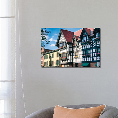 European Atmosphere Of Princeton by George Oze - Wrapped Canvas Painting