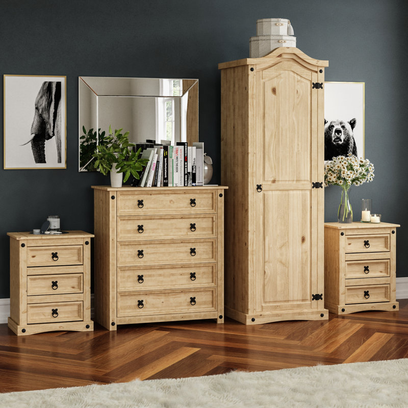 Harold Solid Wood Piece Bedroom Set
