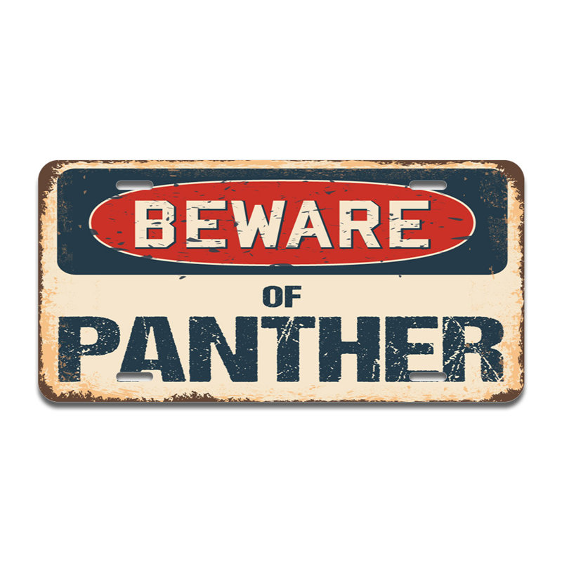 Cadre en aluminium Beware of Panther