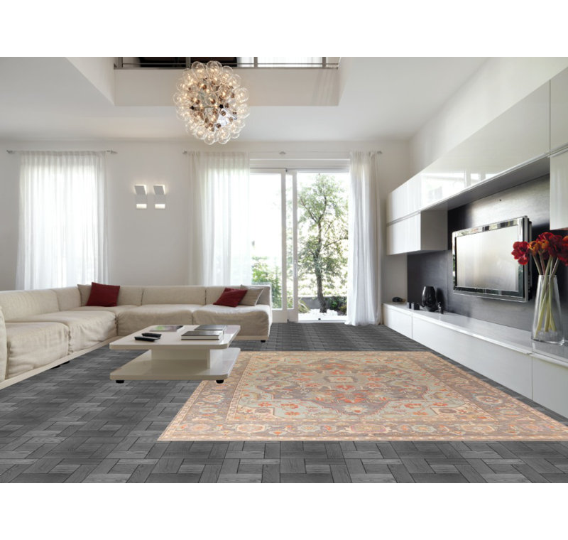 Vegetable Dye Oushak Turkish Large Rug