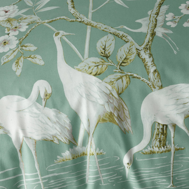 Painted Storks Duvet Cover Set With Pillowcases, 230 x 200 cm - 2 Standard Pillowcases