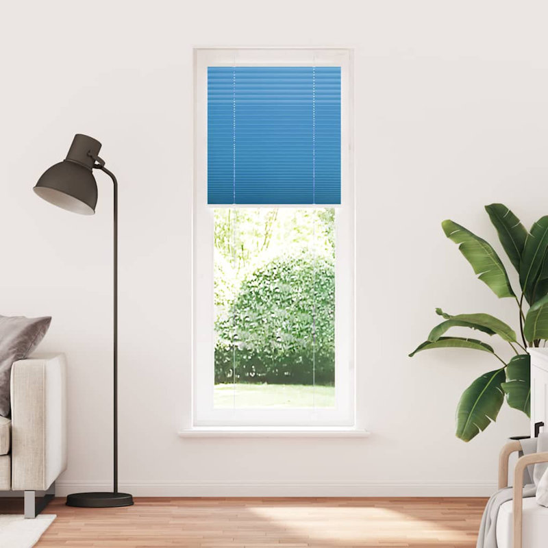 Room Darkening Pleated shade, Blue, 80cmW x 200cmL