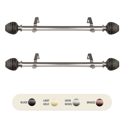 Adjustable Single Curtain Rod