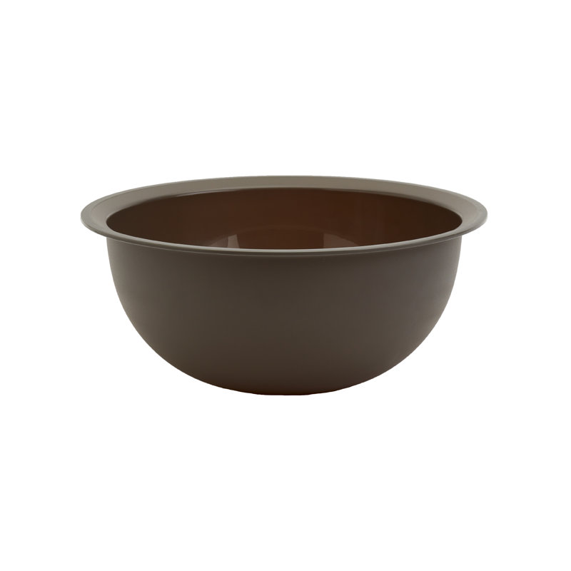 4 Piece Round Gray Plastic Mixing Bowls and Colander Set