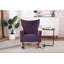 Chaise berçante en bois massif et manufacturé-91886262