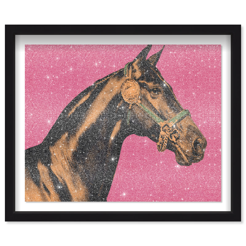 Hue Equine IV Framed Graphic Art, 31.5"H x 25.5"W, Black Shadowbox
