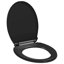 Siège de toilette à fermeture rapide vidaXL noir-79063362