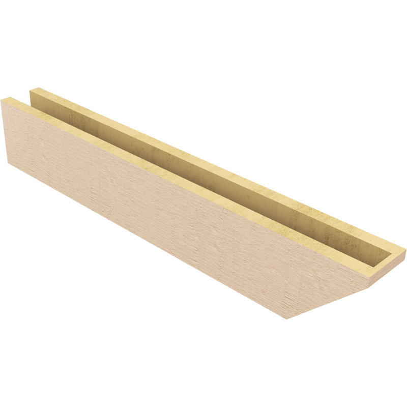Queue de chevron Concord Woodgrain TimberThane, brun clair apprêté, H 7 po x l 39 po x P 9 po