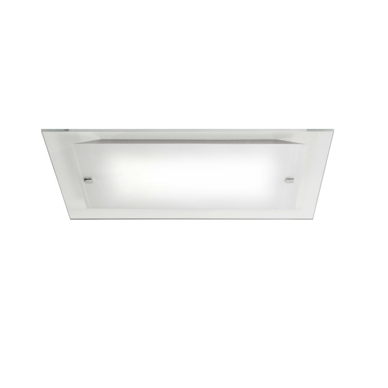 Digiovanni LED Flush Mounted Sconce, 6cm H x 30cm W x 30cm D