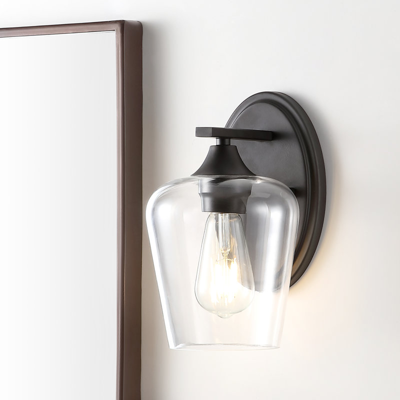 Éclairage pour meuble-lavabo rustique à DEL Dejon, Bronze frotté à l'huile, 1