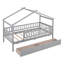 Lit simple en bois avec deux tiroirs-499134944