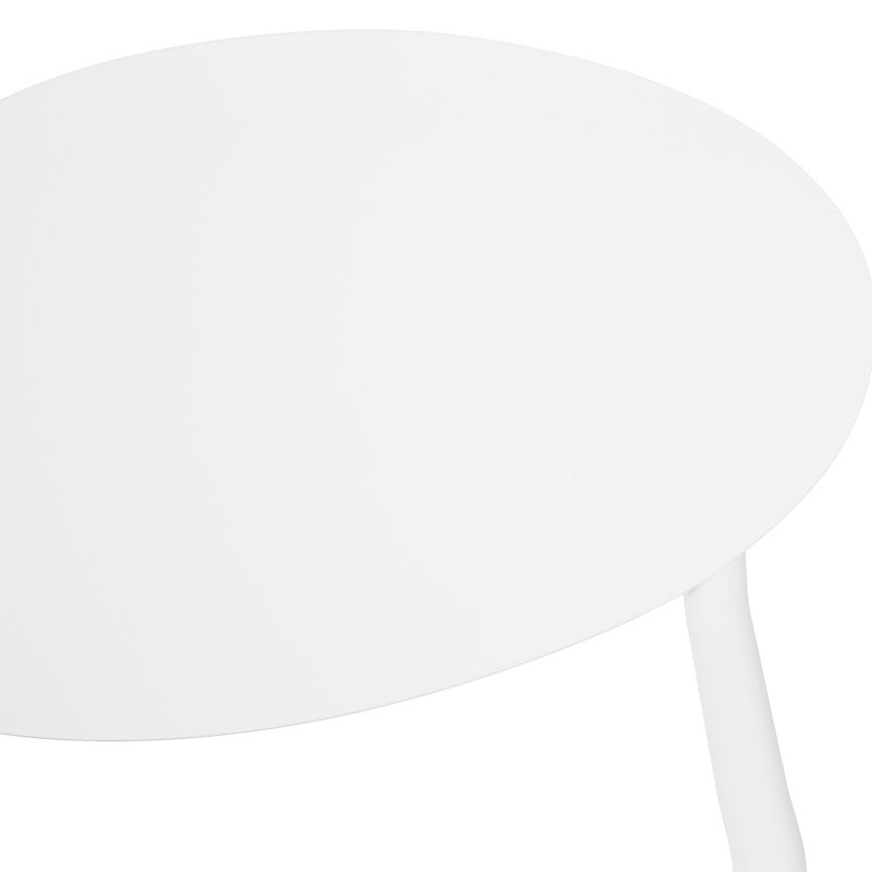 Eilonwy Stacking Patio Dining Side Chair, White
