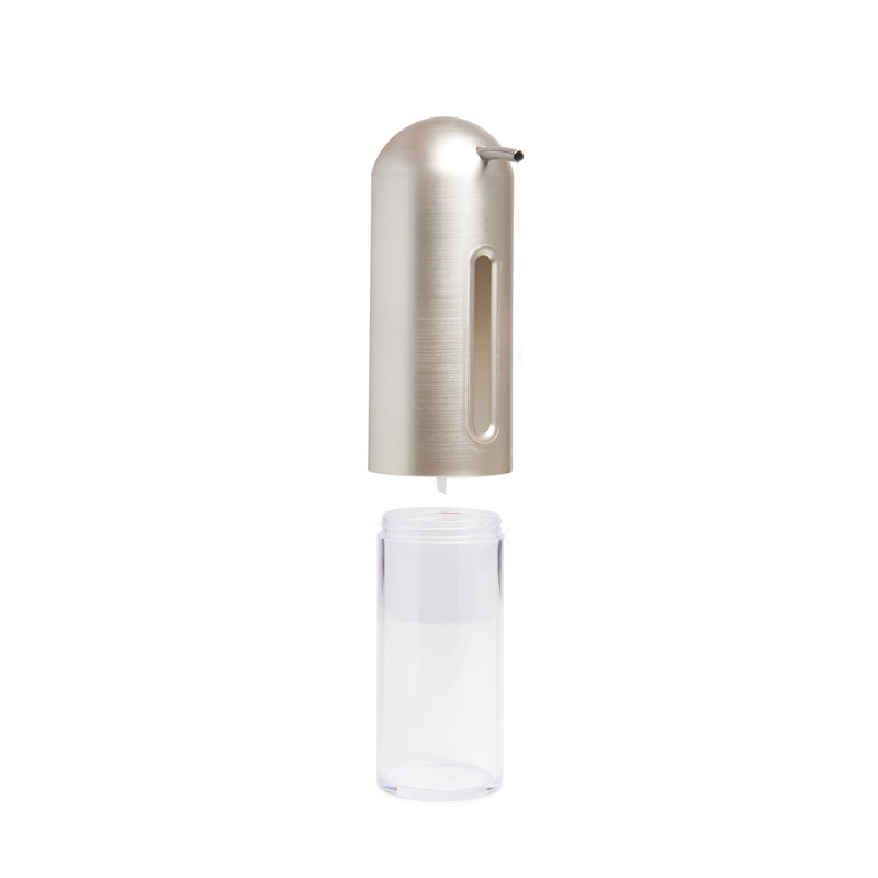 Nickel Gray Contemporary Penguin Soap Dispenser