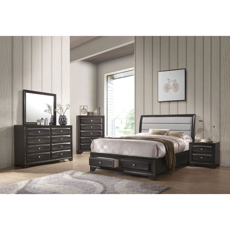 Diyor Solid Wood Piece Bedroom Set