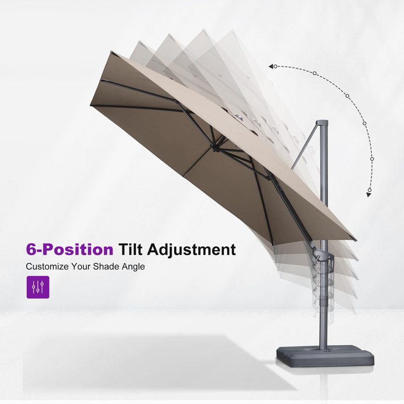 304cm Cantilever Parasol, Beige