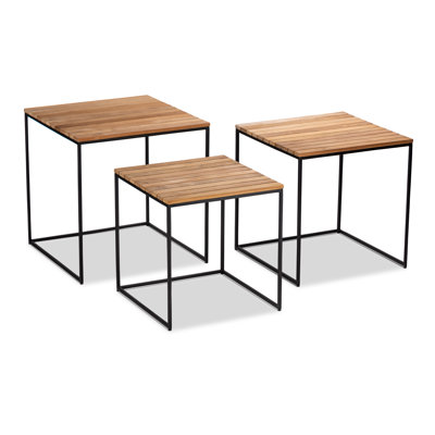 Outdoor Square Teak Side Table
