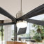 Ventilateur de plafond 52 pouces avec lumière DEL à intensité variable et 5 pales en bois massif-122430241-110562175-110562174