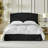 Finnin Upholstered Platform Bed with Washable Slipcover and Adjustable Headboard-98438966-98438964