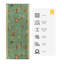 Tapis de couloir sur mesure à motif floral et à faible velours-1483486269