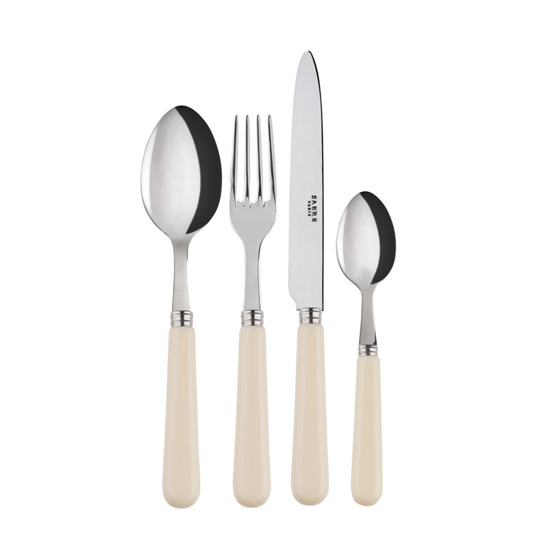 Pop Unis 4 - Piece Stainless Steel Flatware Set - Service for 1