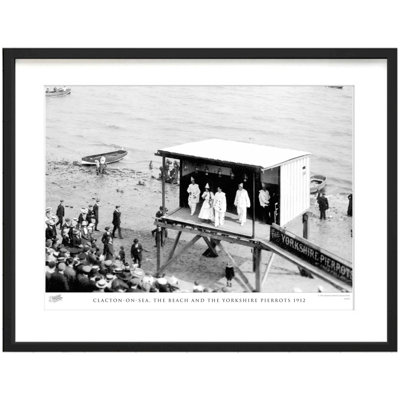 Clacton On Sea, The Beach And The Yorkshire Pierrots 1912 by Francis Frith - Single Picture Frame Print