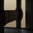 Nordic style black solid wood dining table-107770387
