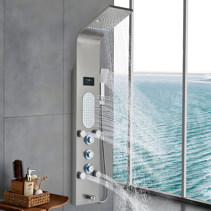 50.78'' Shower Panel with Fixed Shower Head