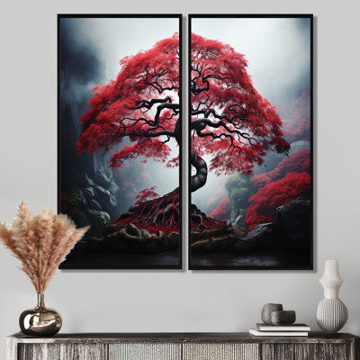 Rouge, érable japonais - Art populaire japonais
