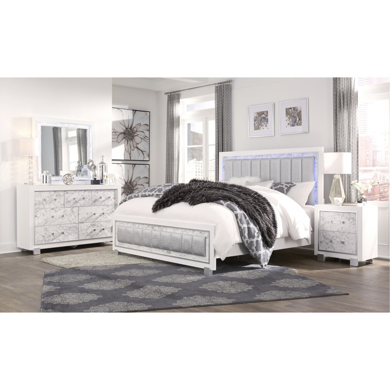SKYE MARBLE WHITE NIGHTSTAND