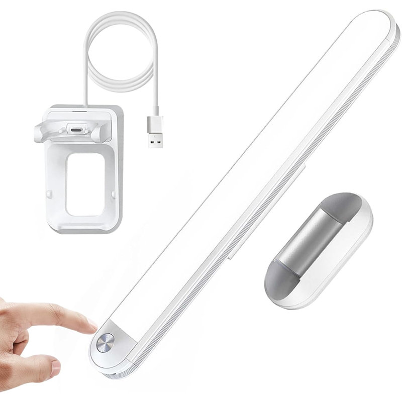 Barre lumineuse télécommandée à DEL à lumière magnétique et durable sous l'armoire pour cuisine, garde-robe et garde-manger