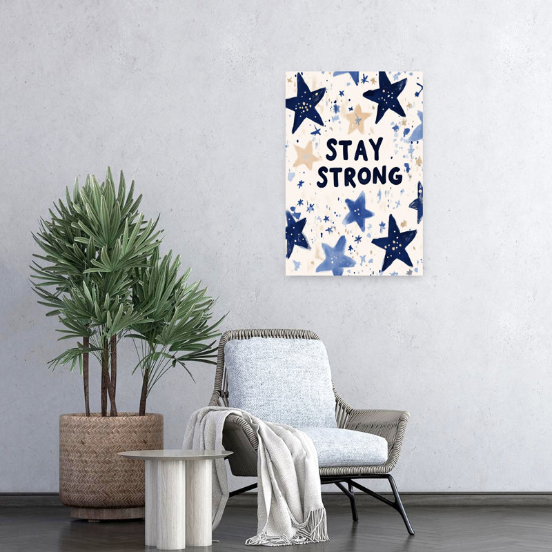 «Starry Resolve Abstract Dreamy Whimsical Landscape Nature», art mural, H 24 po x l 16 po