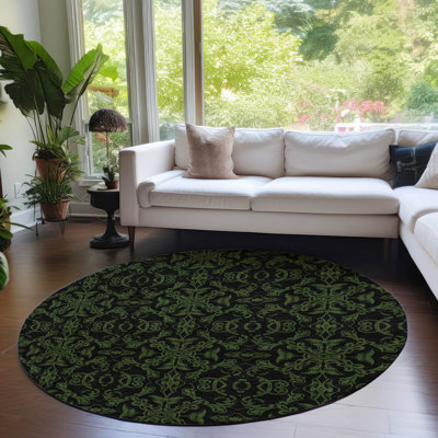 Malchow Washable Oriental Indoor / Outdoor Rug