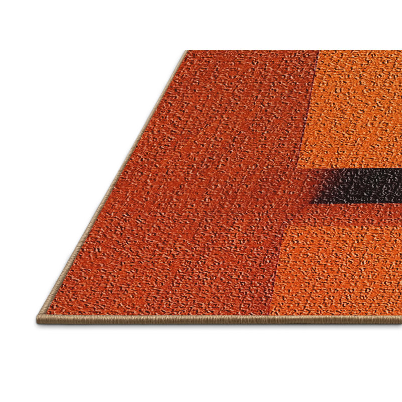 Tapis orange Donnay, Rectangle 2 pi x 5 pi