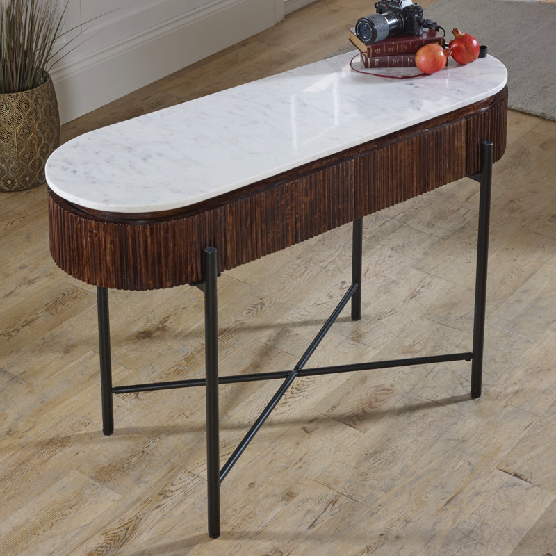 Ayonah 120cm Marble Top Console Table