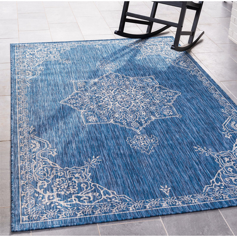 Cowhill Oriental Indoor / Outdoor Rug, Rectangle 8' x 11'4"