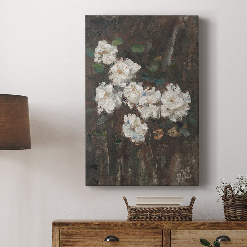 Imprimé floral rétro CCLxxxix - galerie Cavas, H 48 po x l 32 po