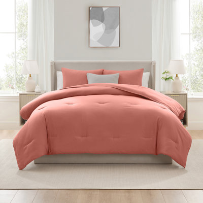 ensemble d'édredon 3 pièces en microfibre ultra douce avec taies décoratives